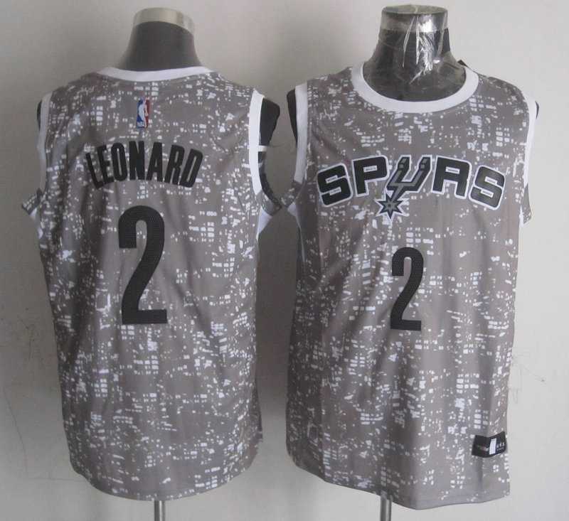 San Antonio Spurs #2 Kawhi Leonard Gray City Luminous Stitched Jersey,We sell and wholesale San Antonio Spurs #2 Kawhi Leonard Gray City Luminous Stitched Jersey on line form chian!